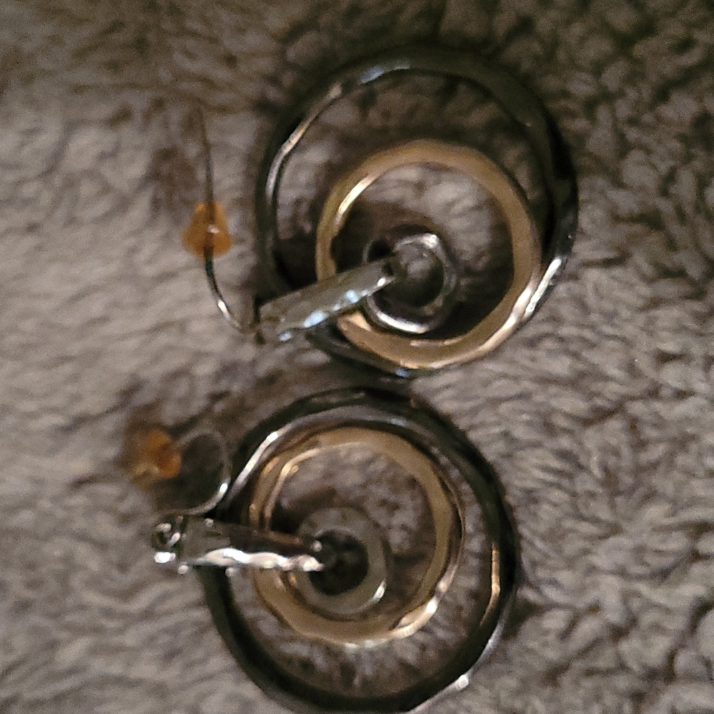 Catherine's grey, gold,silver earrings